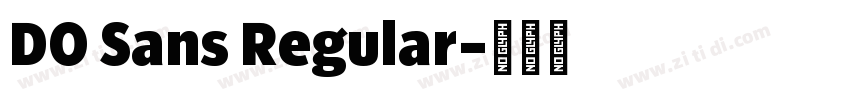 DO Sans Regular字体转换